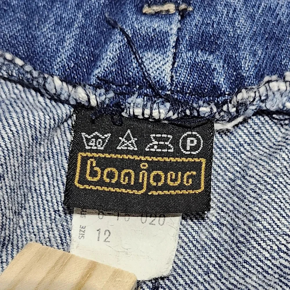 Vintage Bonjour High Waist Mom Jeans Pleated Front Denim Size 12 - Picture 4 of 9
